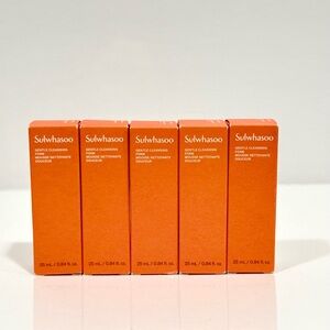 Lot of 5 Sulwhasoo Gentle Cleansing Foam Travel Size 0.84oz/25ml Each New